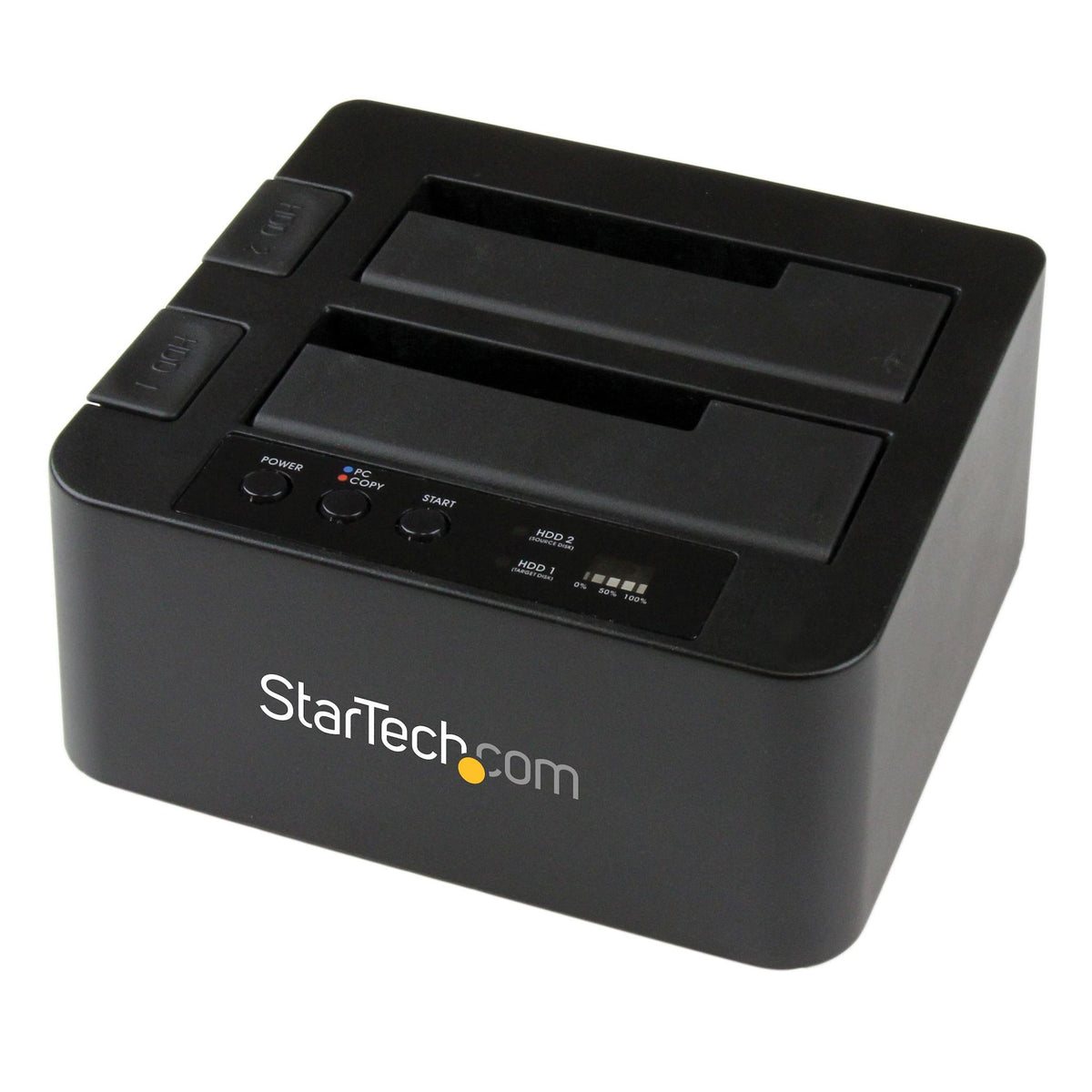 StarTech.com Dual Bay Hard Drive Duplicator Dock USB 3.0/eSATA 22GB/min Cloning