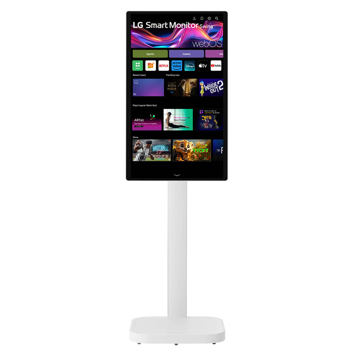 LG 32U889SA-W 32" 4K IPS Smart Touchscreen Monitor HDMI USB USB-C