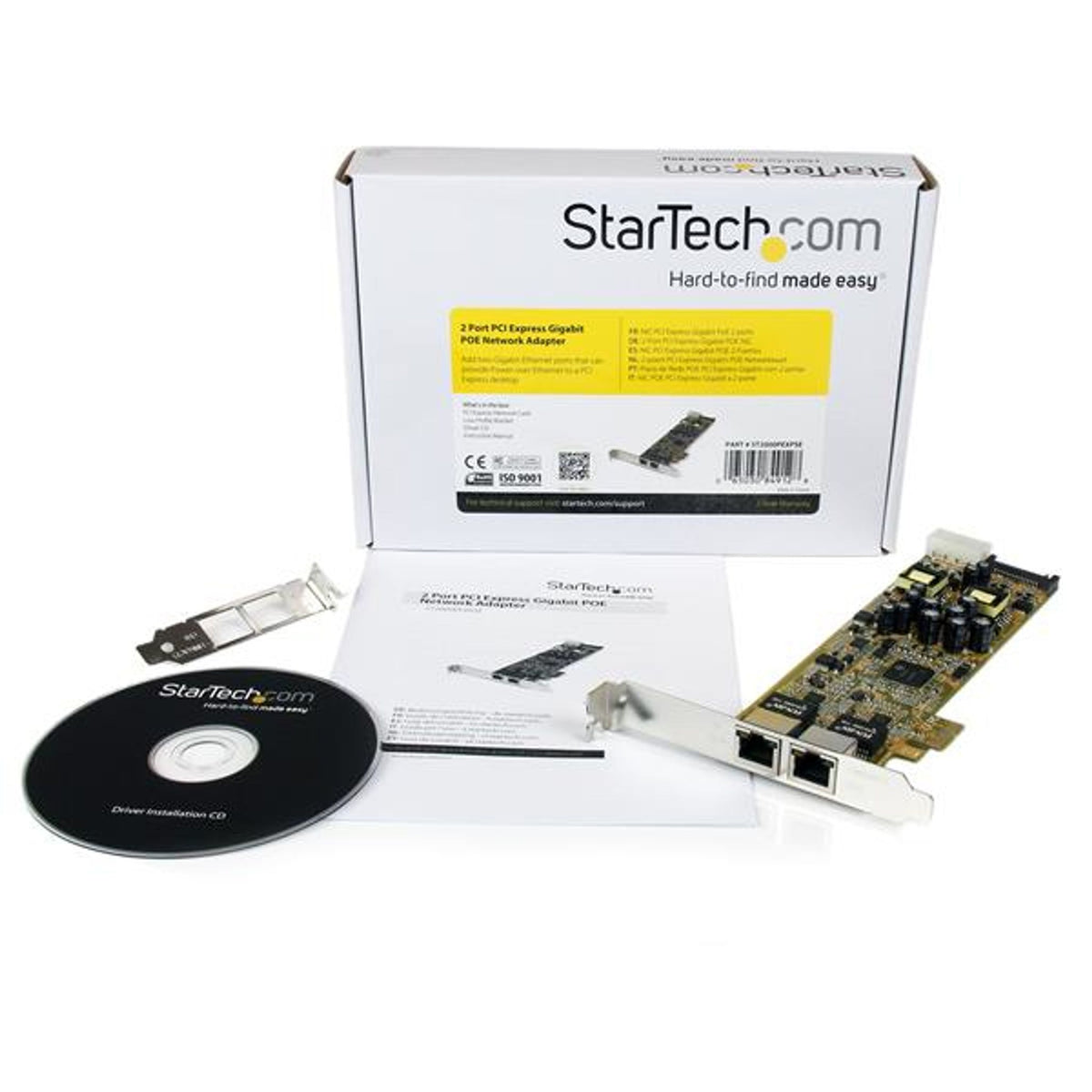 StarTech.com Gigabit Ethernet Card PCI Express x1 2Port 10/100/1000Base-T