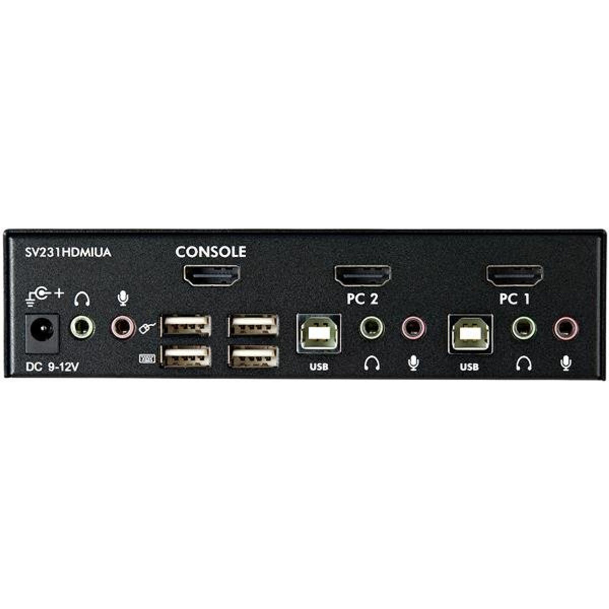 StarTech.com 2-Port USB HDMI KVM Switch with Audio and USB Hub - 1080p Hotkey