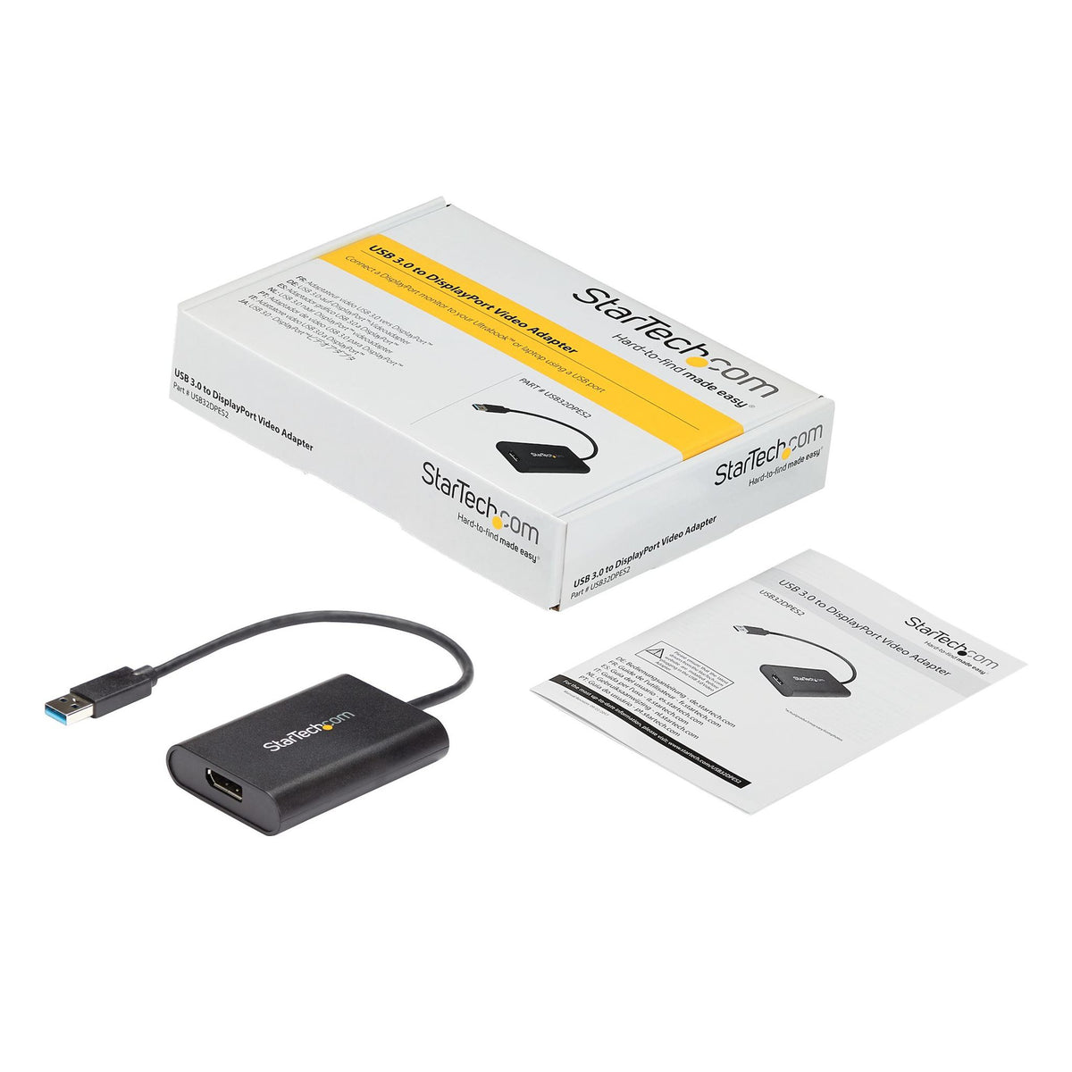StarTech.com USB 3.0 to DisplayPort Adapter 4K 30Hz Monitor Converter