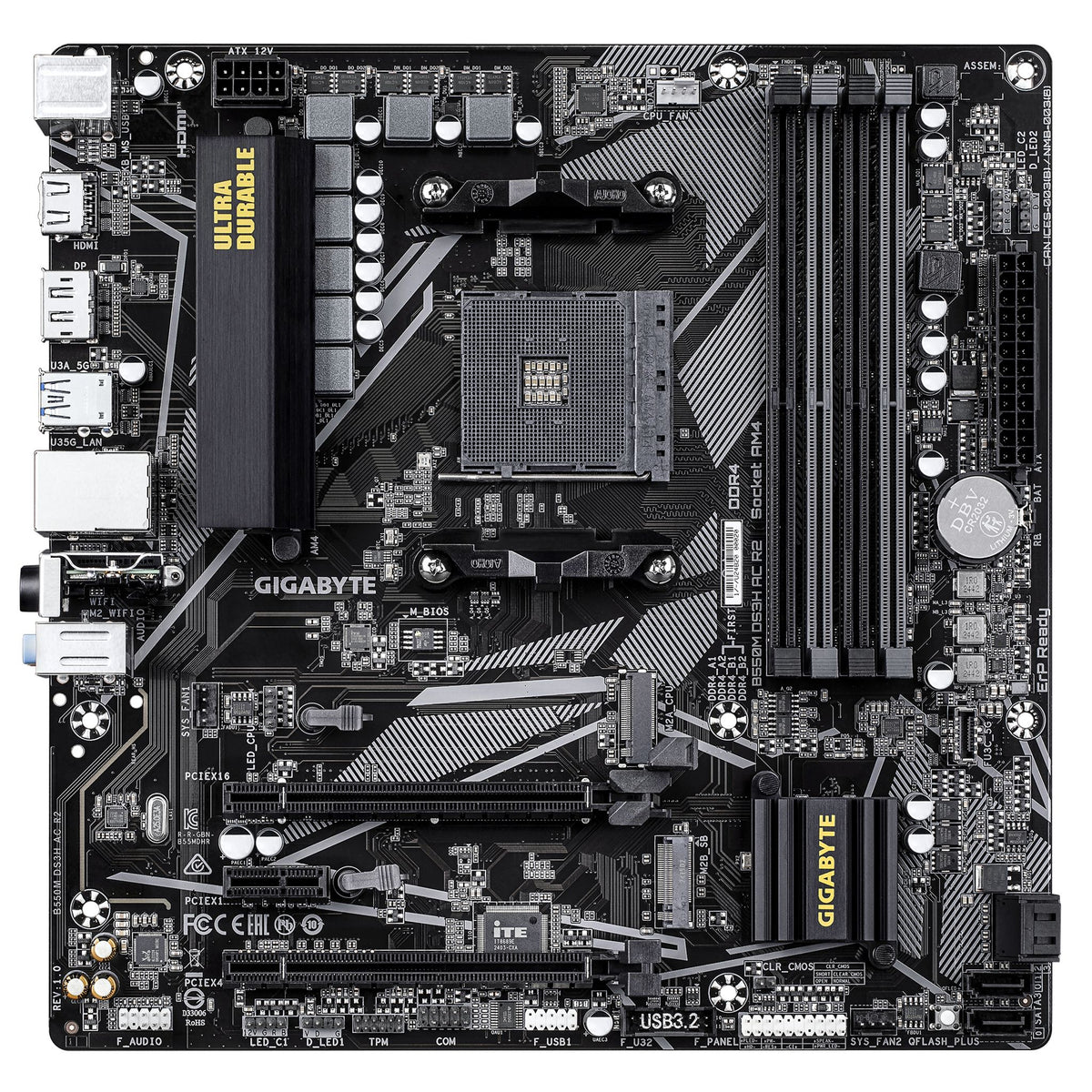Gigabyte B550M DS3H AC AM4 DDR4 mATX Motherboard tl:7056f89d