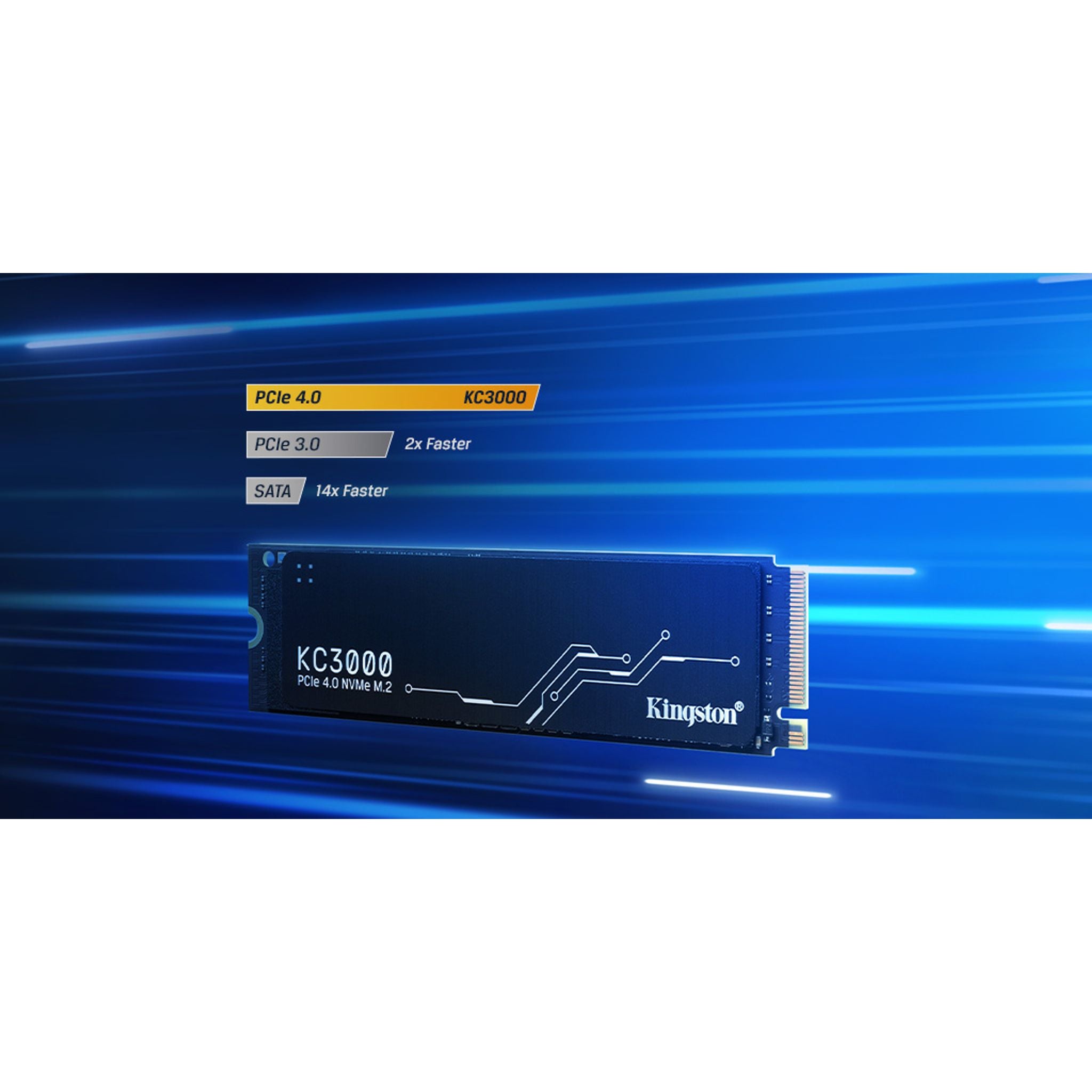 Kingston KC3000 1TB PCle 4.0 NVMe M.2 2280 7 000/6 000MB/s Random 4K 800TBW 3... tl:3f72f070
