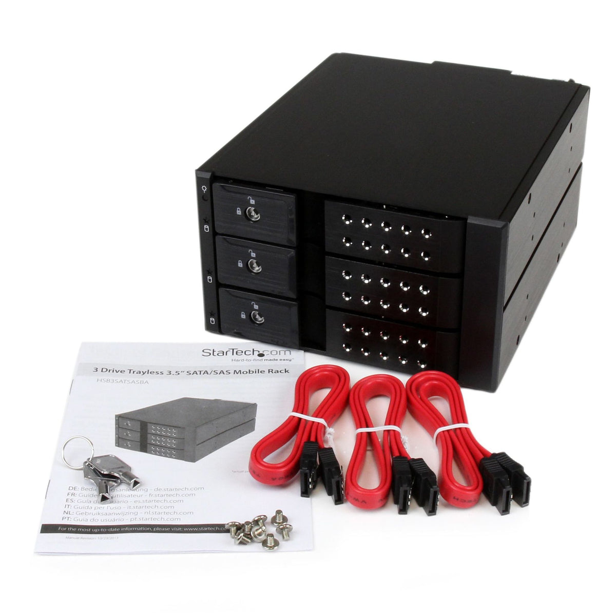 StarTech.com 5.25" SAS/SATA/600 Internal Drive Enclosure Black