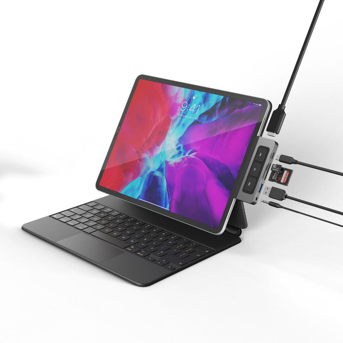 HyperDrive HD449 6 Port(s) USB Type C Docking Station for iPad Monitor