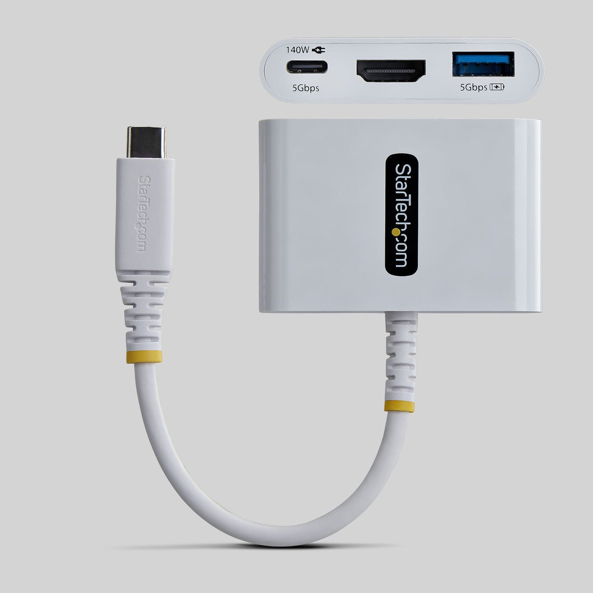 StarTech USB-C to HDMI Multiport Adapter 4K 60Hz 140W PD USB-A Hub
