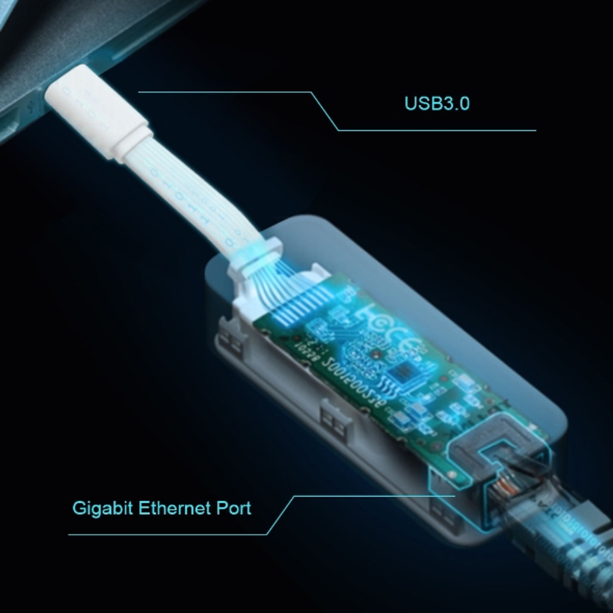 TP-Link UE300C USB 3.0 Type-C to Gigabit Ethernet Network Adapter tl:cf853b36