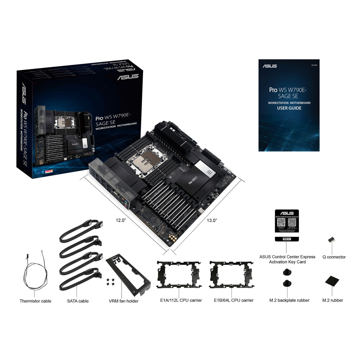 ASUS W790 EEB LGA 4677 PCIe 5.0 x16 M.2 Dual 10G LAN Server Motherboard