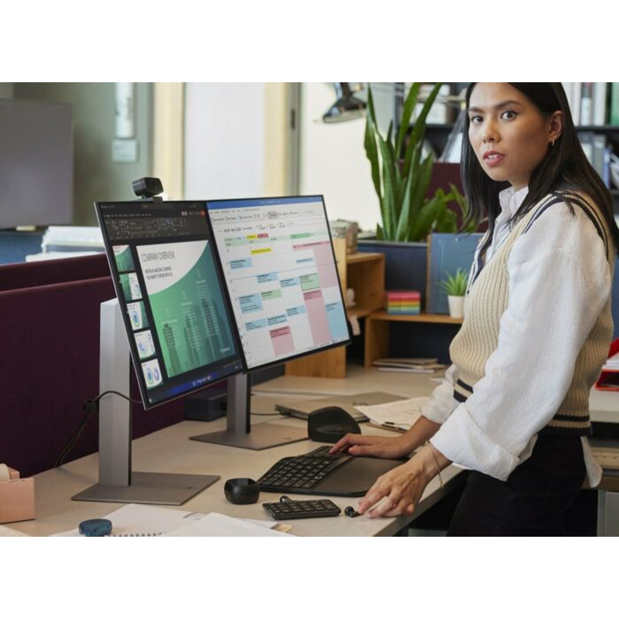 HP Series 7 Pro 24" WUXGA 1920x1200 IPS 100Hz Monitor HDMI DP USB-C Hub VESA tl:7a54864c