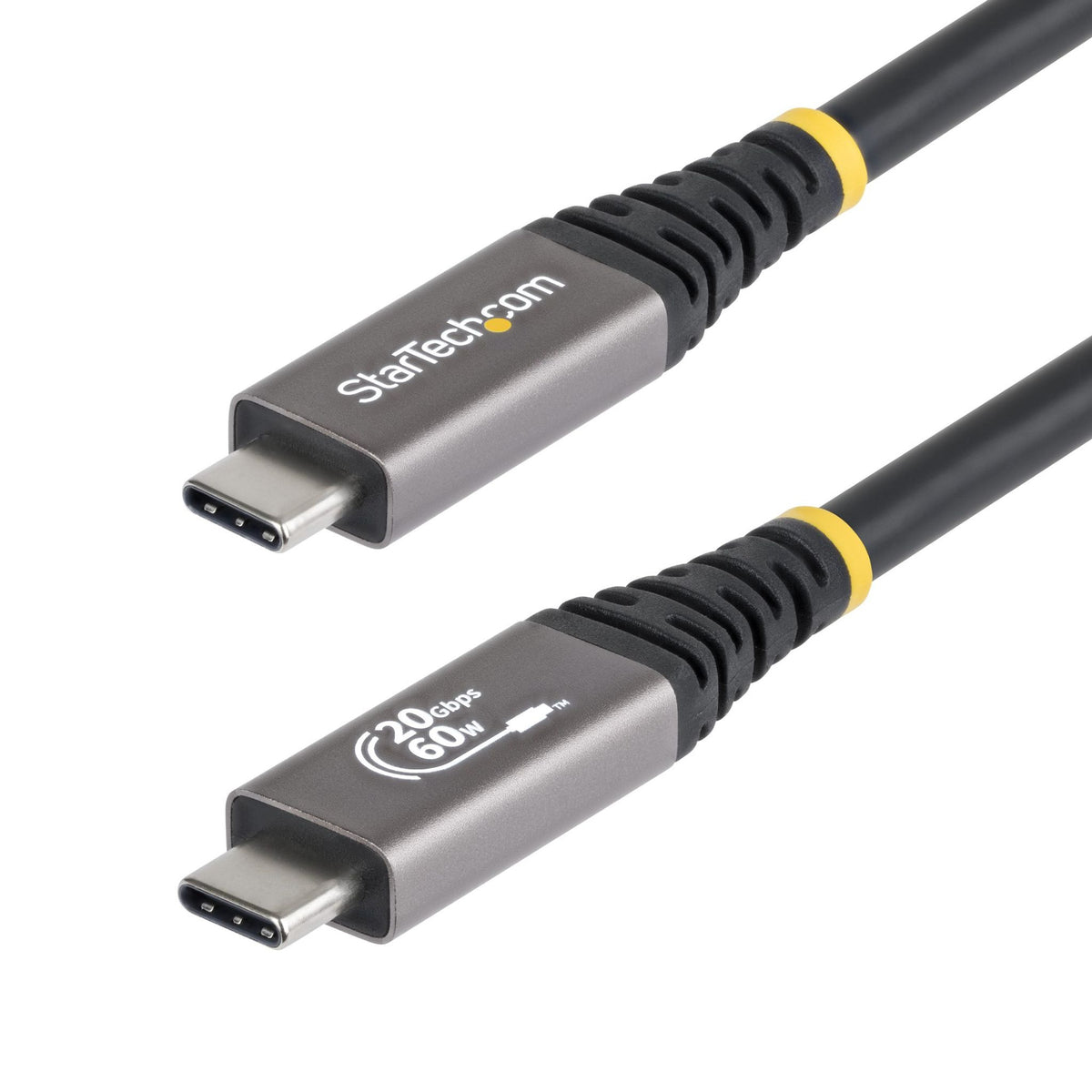 StarTech.com 3m USB4 Cable 20Gbps 60W PD 4K120Hz DP 2.1 TPE Jacket Black USB-C