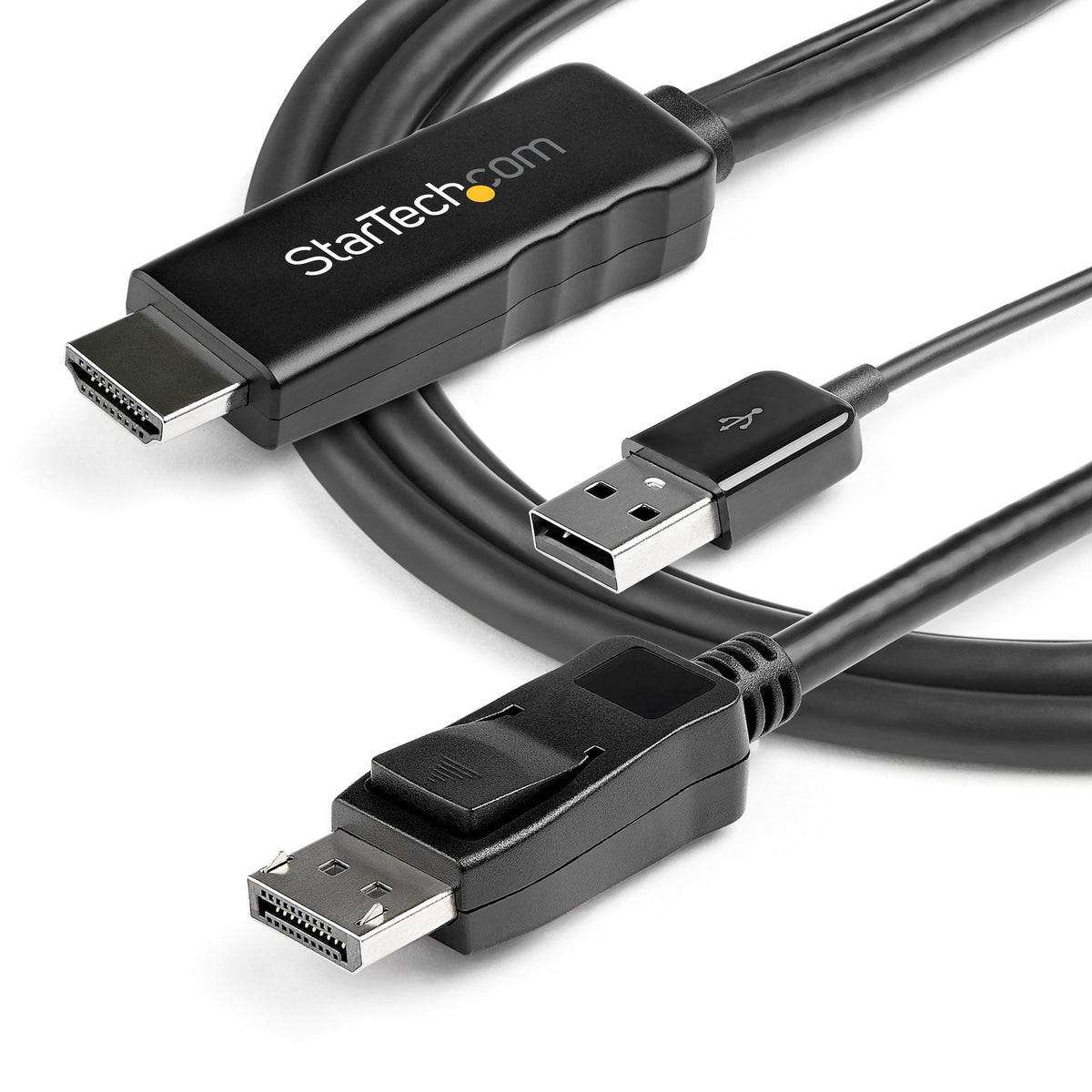StarTech.com 2m HDMI to DisplayPort Cable 4K 30Hz USB Powered