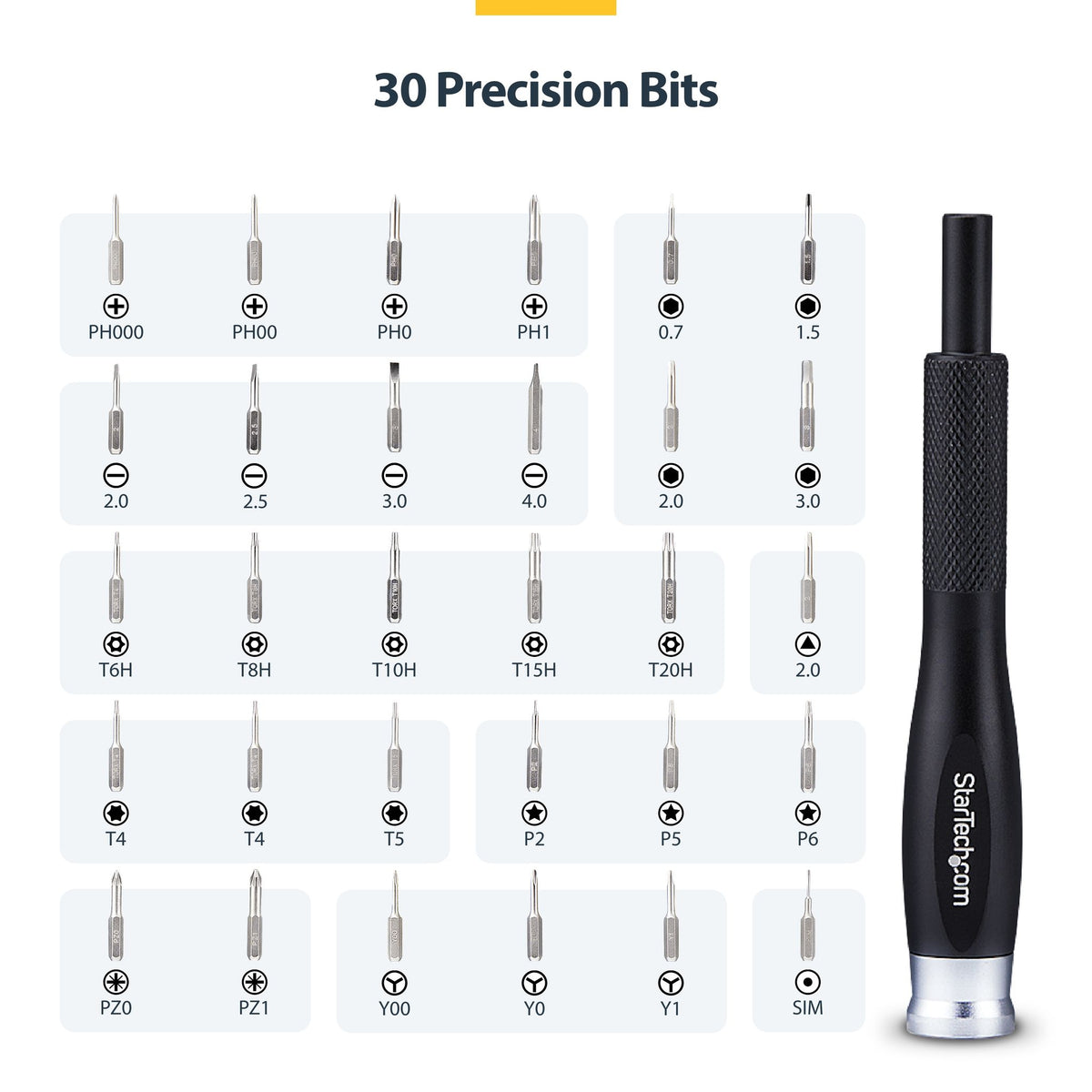 StarTech.com 40-Piece Computer Repair Toolkit 30-Bit Precision Screwdriver Set
