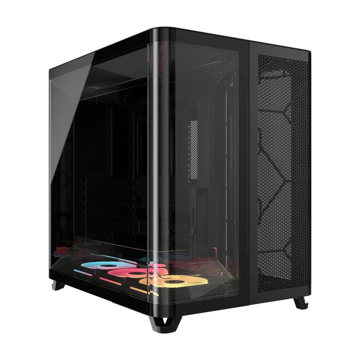 Corsair AIR 5400 LX-R RGB Triple Chamber ATX E-ATX Case Black 360GPU 180CPU 360RAD USB-C tl:551316d0