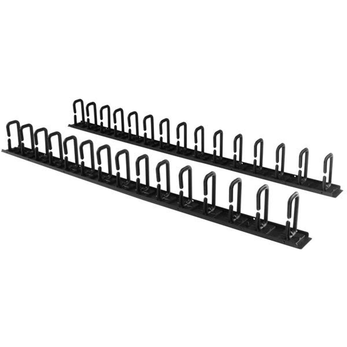 StarTech.com Vertical 0U Server Rack Cable Management 40U D-Ring Hooks 2x 3ft