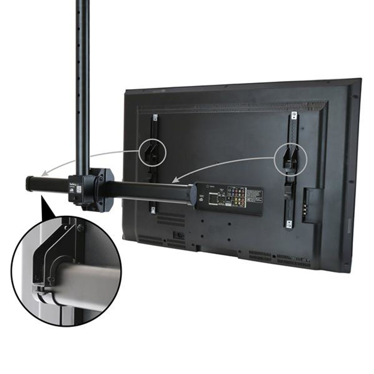 StarTech.com Full-Motion Ceiling Mount 32-75" VESA 50kg Telescopic Pole