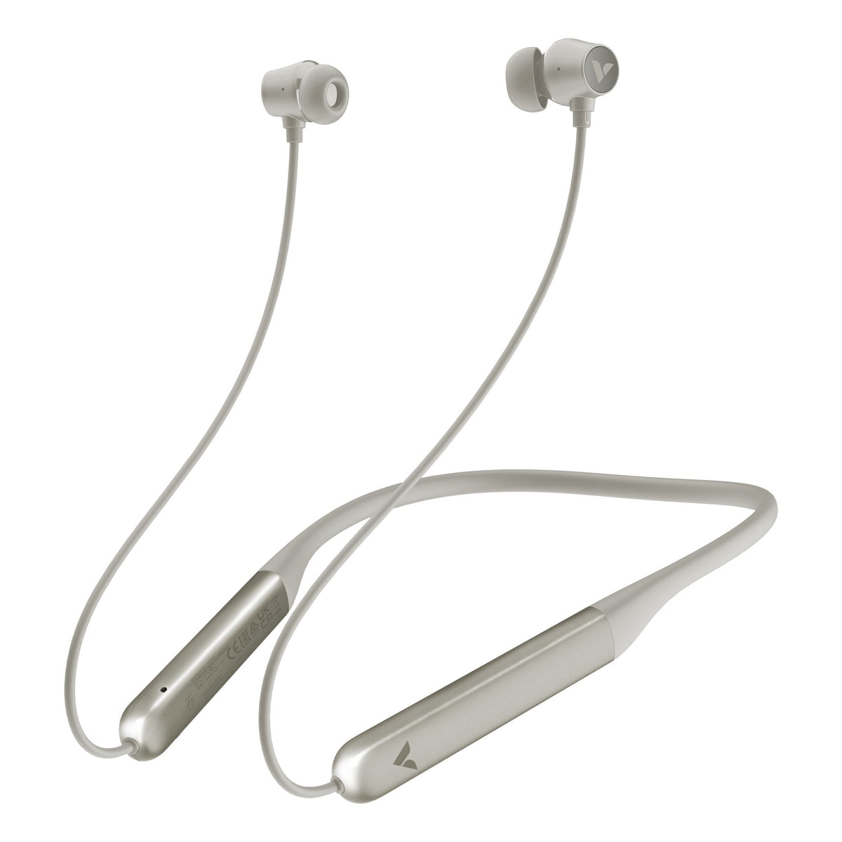 Verbatim TruSound Wireless Behind-the-neck Earbuds Grey Noise Cancelling