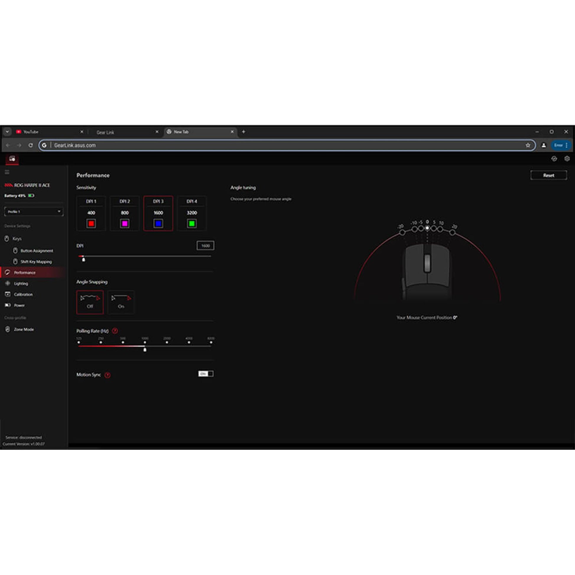ASUS ROG Harpe II Ace 42000DPI RGB Gaming Mouse tl:709fca60