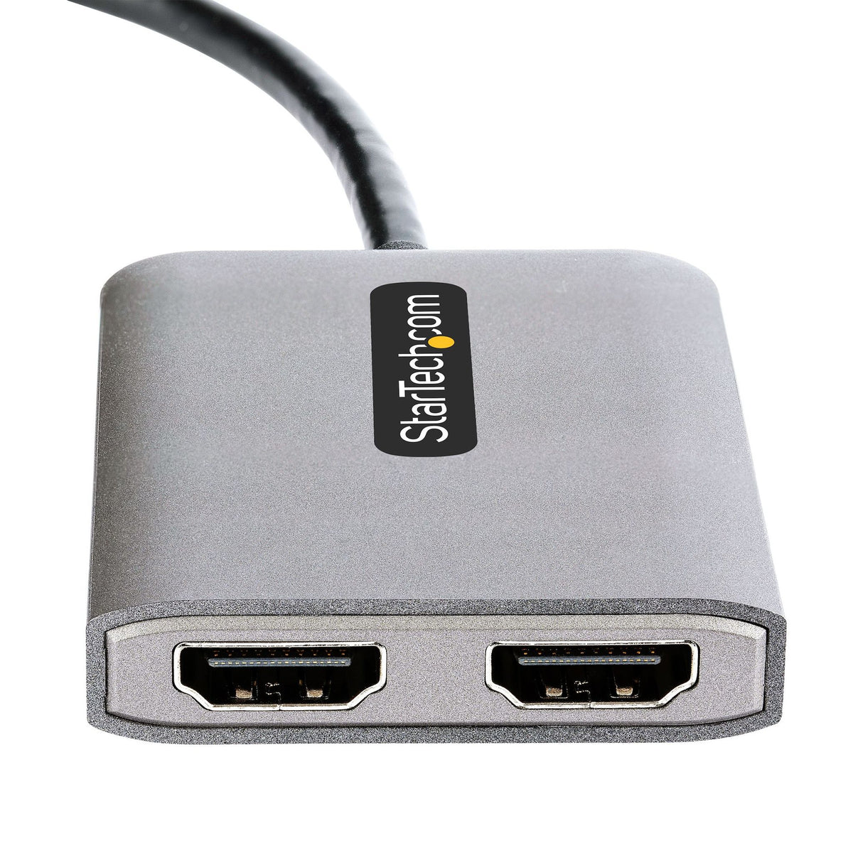 StarTech.com Signal Splitter - Plastic - 3840 × 2160 - DisplayPort - 2 x HDMI