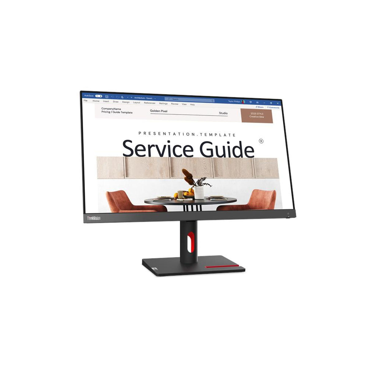 Lenovo ThinkVision S24I-30 24" FHD 100Hz VA Monitor HDMI VGA Adjustable tl:35265e03