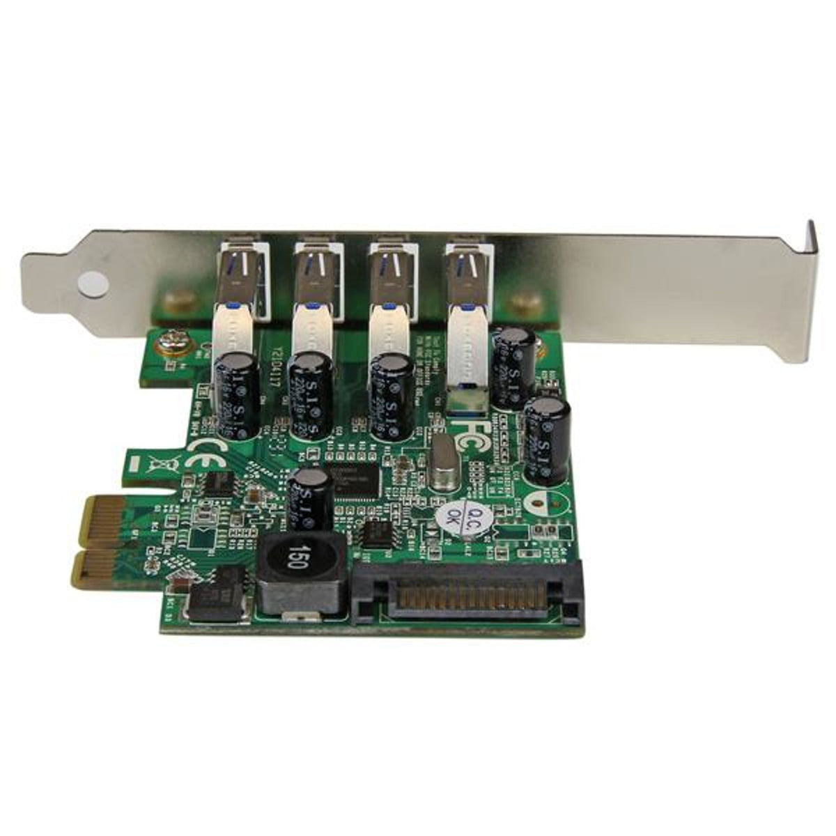StarTech.com USB Adapter - PCI Express x1 - 5 GB/s - Plug-in Card - Green - TAA