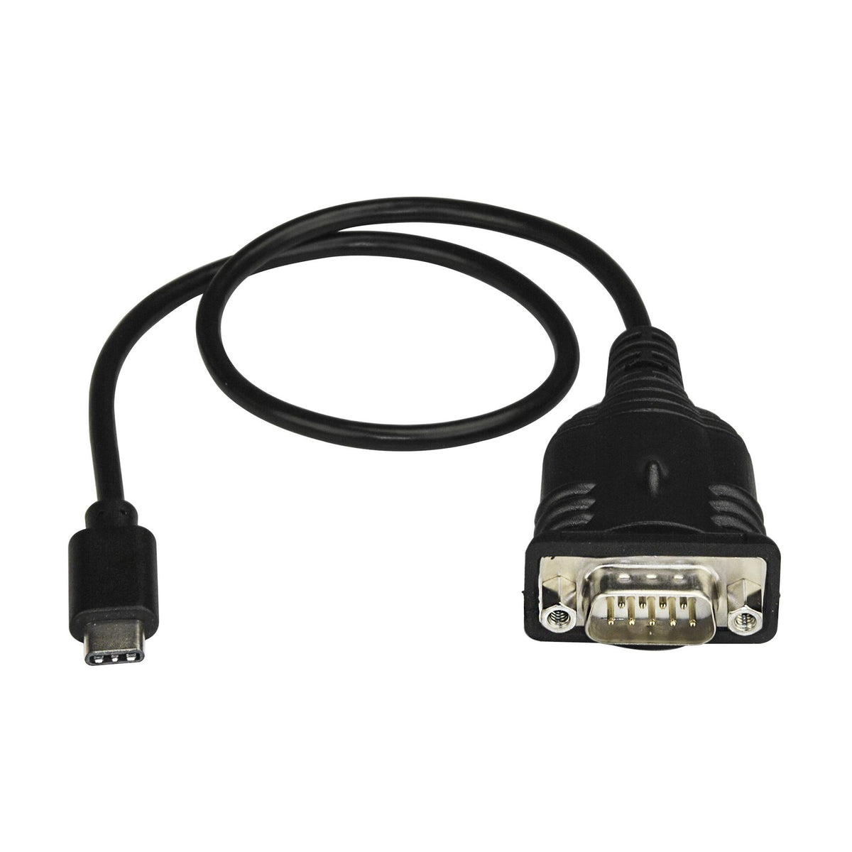 StarTech.com USB-C to Serial Adapter Cable 40cm COM Port Retention DB9 Converter
