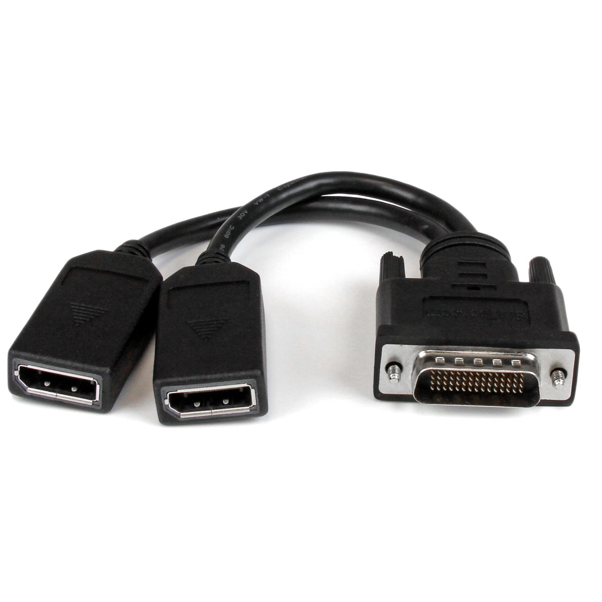 StarTech.com DMS-59 to Dual DisplayPort 4K Splitter Y-Cable