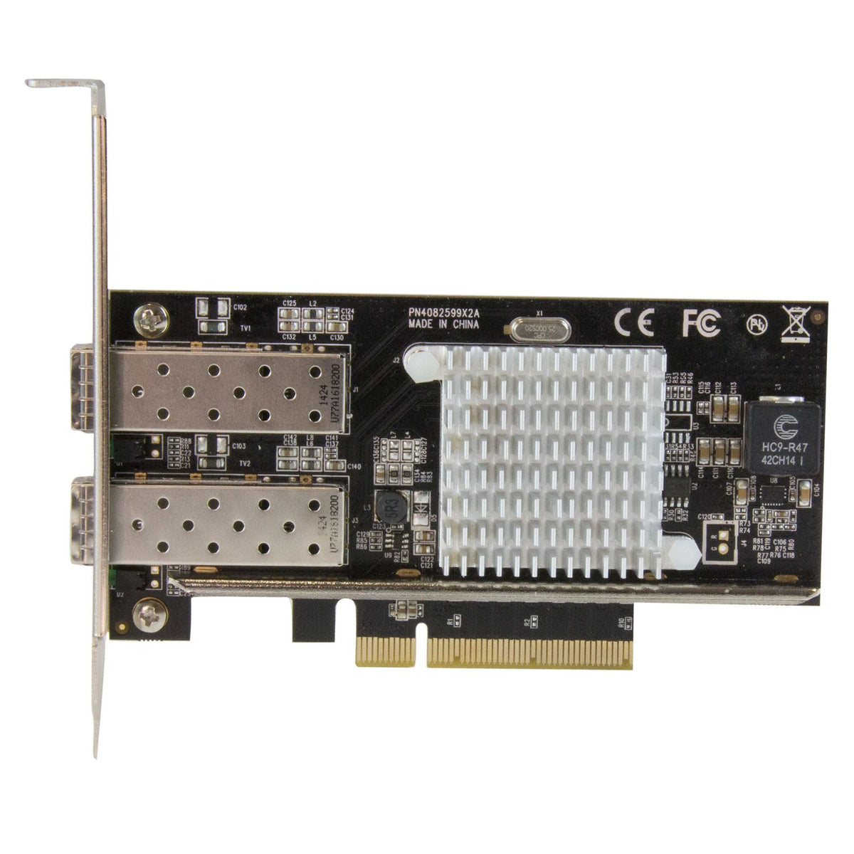 StarTech.com 10G Network Card 2x SFP+ Multimode LC Fiber PCI Express x4 20Gbit/s