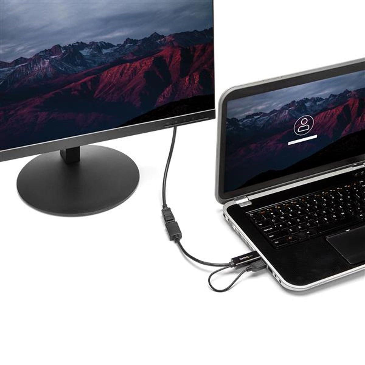 StarTech.com HDMI to DP Adapter 4K 30Hz USB-Powered Black