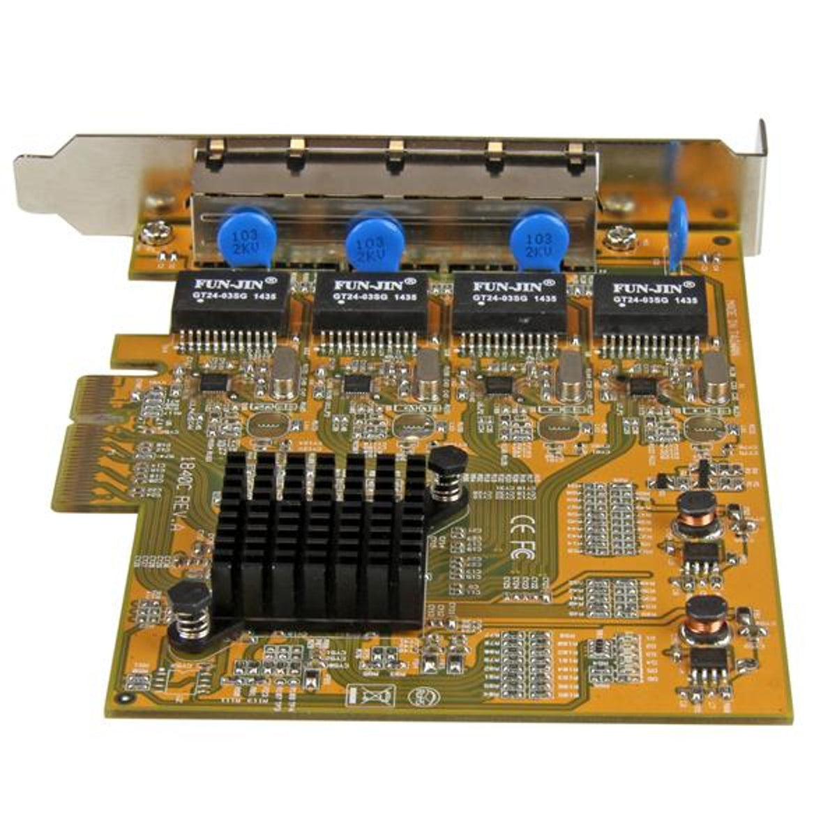 StarTech.com Gigabit Ethernet Card PCI Express x4 4Port 10/100/1000Base-T