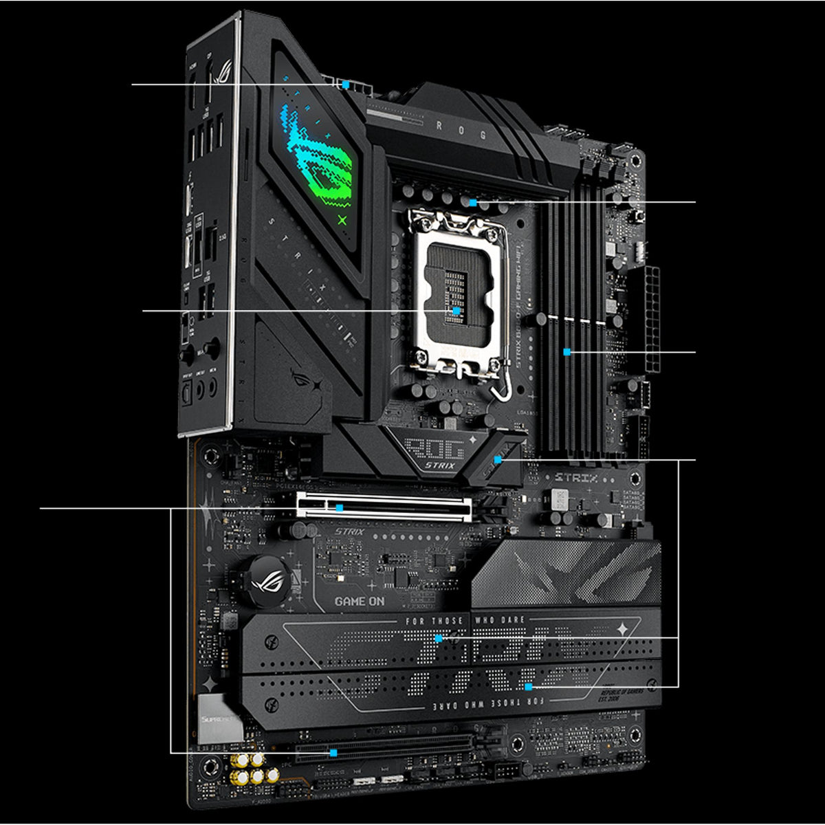 ASUS ROG STRIX B860-F GAMING WIFI DDR5 256GB 1x PCIe 5.0 4x M.2 WiFi 7 ATX Motherboard tl:24abdeca