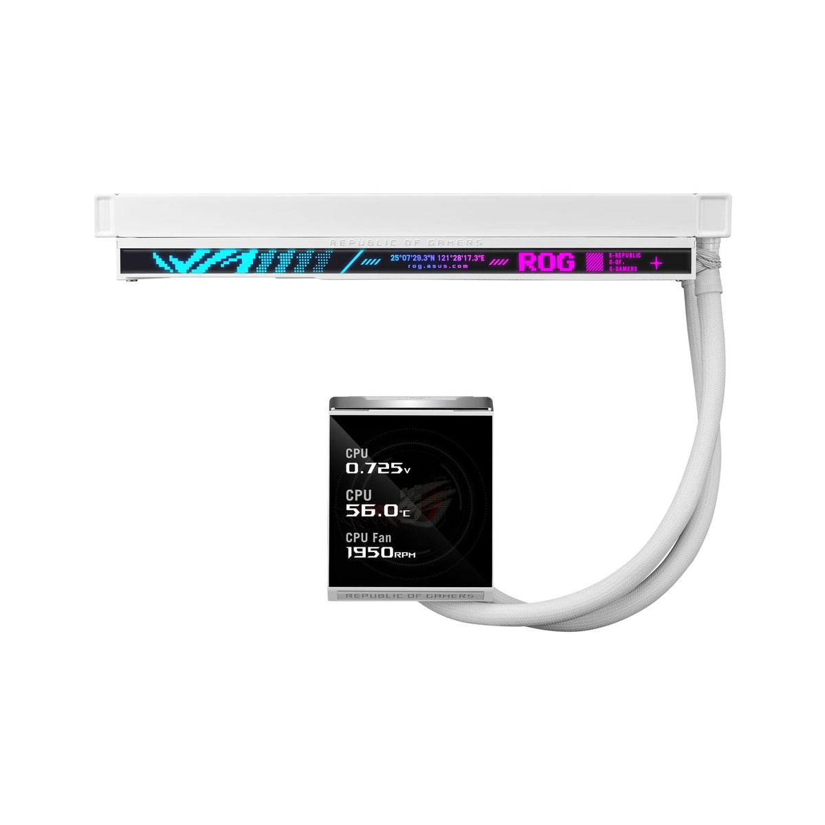 ASUS ROG Strix LC IV 360 ARGB LCD WHITE 5.08" IPS Display AIO Cooler