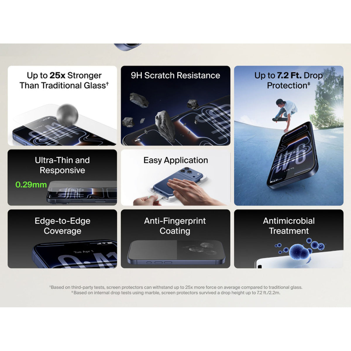 Belkin ScreenForce UltraGlass 2 Apple iPhone 17 Pro Max 6.9" Screen Protector Clear tl:cb25cf1c