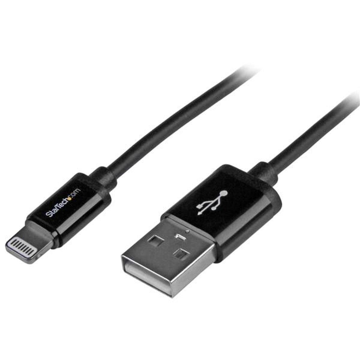 StarTech.com 1m Black USB to Lightning Cable MFi Certified