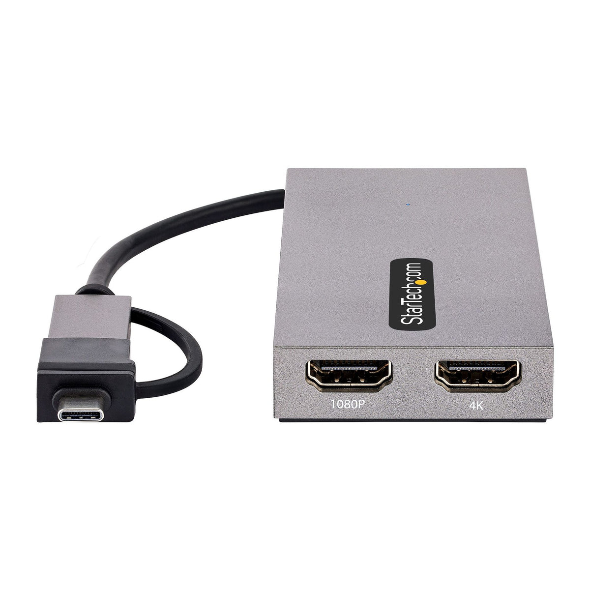StarTech.com USB to Dual HDMI Adapter 4K30 1080p USB-A/C