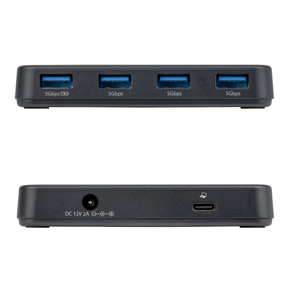 StarTech 4-Port USB-A Hub 5Gbps Self-Powered BC 1.2 Charging Port