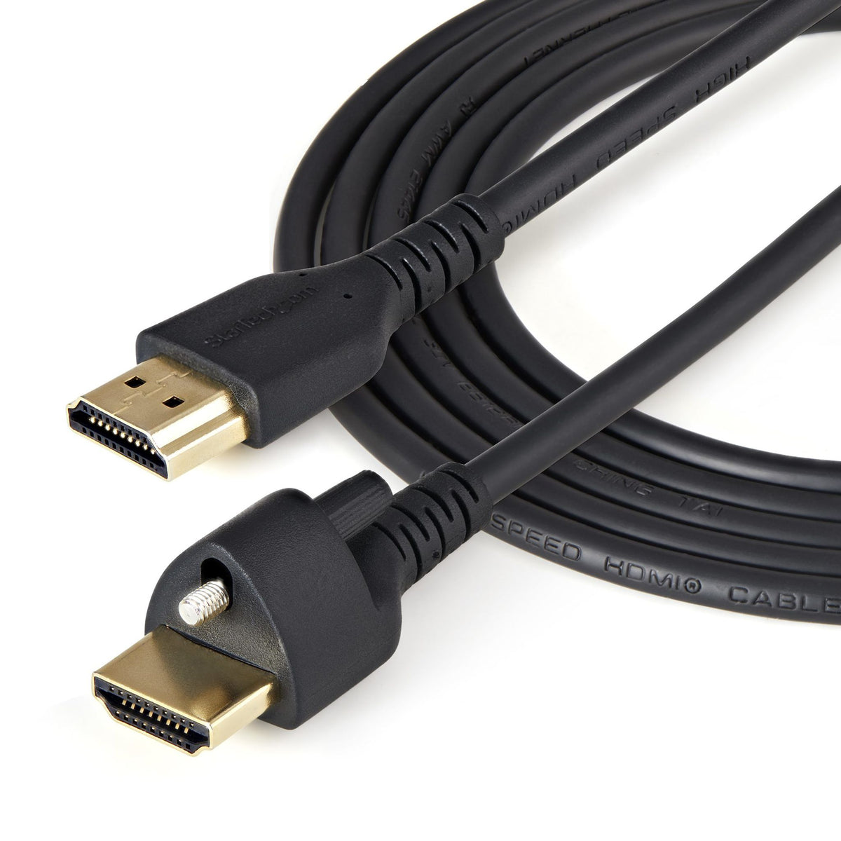 StarTech.com 1m HDMI Cable with Locking Screw 4K 60Hz HDR High Speed Ethernet