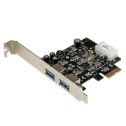 StarTech USB Adapter PCI Express x1 2x USB 3.0 Black