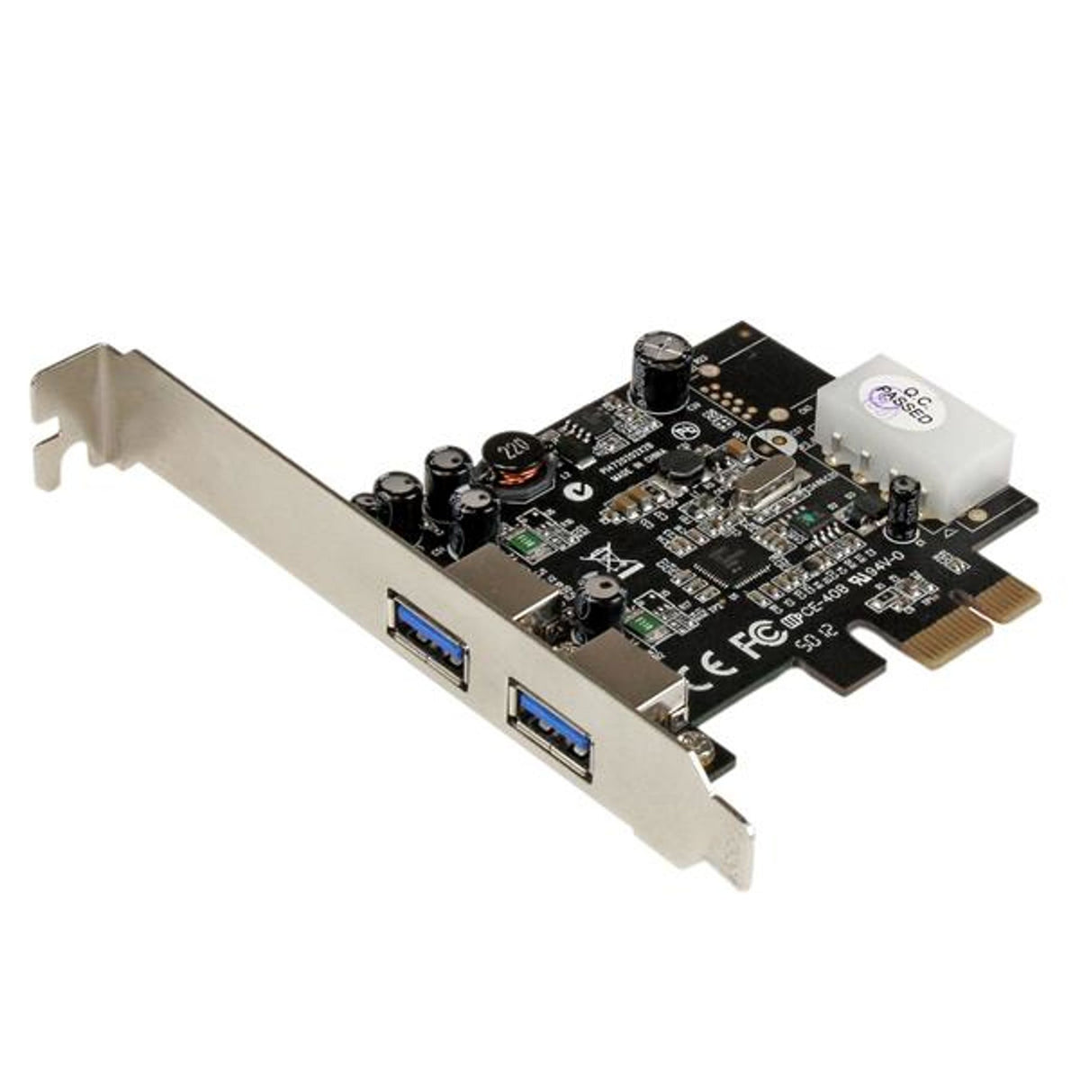 StarTech USB Adapter PCI Express x1 2x USB 3.0 Black