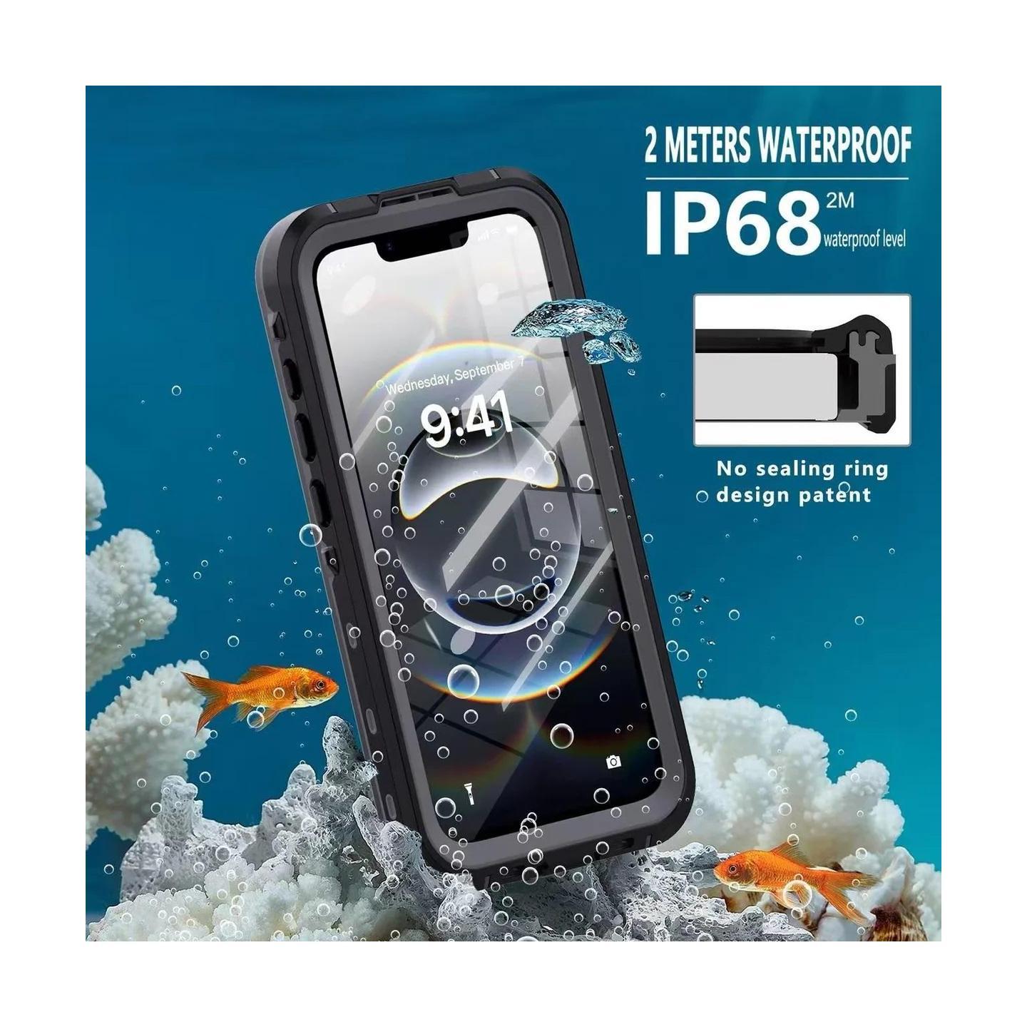 USP Apple iPhone SE (3rd 2nd Gen) and iPhone 8/7 Waterproof Case - Black Mili...