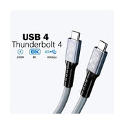 USP BoostUp Thunderbolt 4 USB-C to USB-C Cable (1.8M) Black -USB4 - 40Gbps 24...
