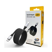 USP Braided HyperLink USB-C to USB-C 1M Magnetic Cable Black 140W PD