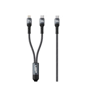 USP Braided USB-C to Lightning 27W USB-C 100W 1.2M Black Super Fast Charge Cable