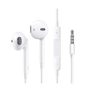 USP Half-In-Ear 3.5mm Earphones White HD Mic