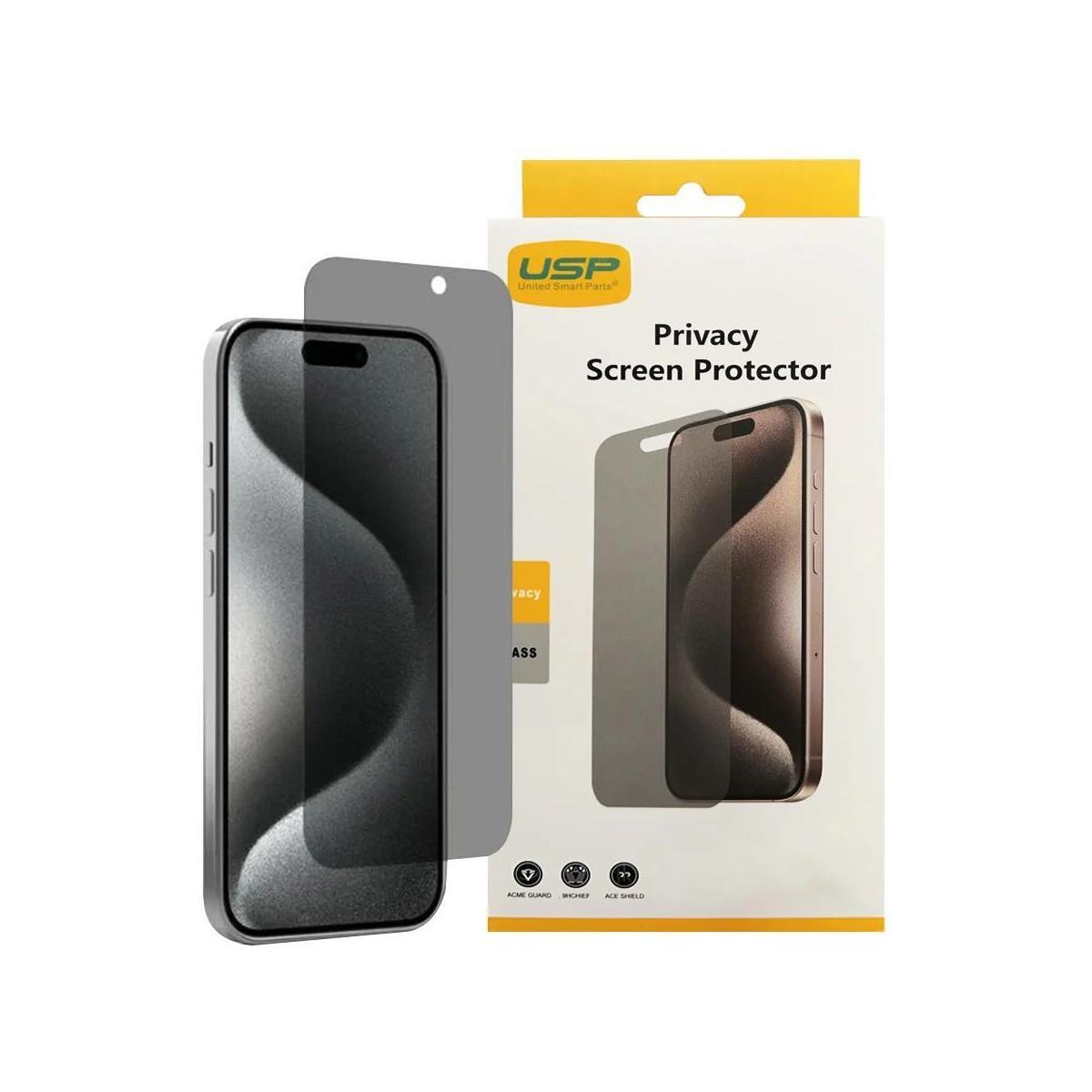 USP iPhone 16/15 Pro/15 6.1" Privacy Screen Protector