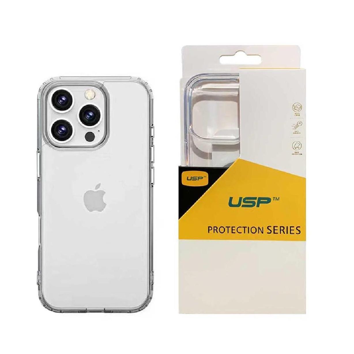 USP iPhone 16 Pro Max 6.9" Clear Rock Shockproof Case