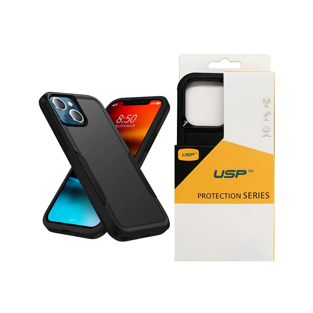 USP Rugged iPhone 17 Pro Max 6.9" Armor Light Case Black