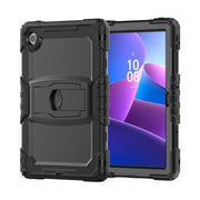 USP Rugged Lenovo IdeaTab 11 Case Black Kickstand Strap Dropout_proof