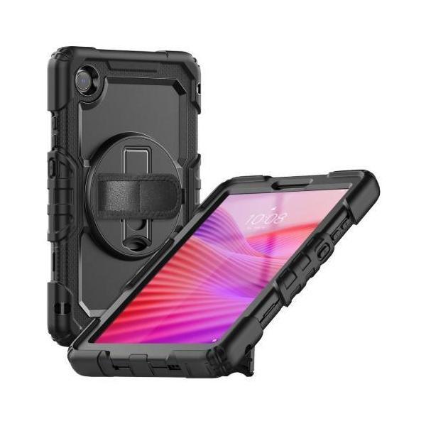 USP Rugged Samsung Galaxy A11/A9 (8.7") Case Black Kickstand Strap Dropout_proof