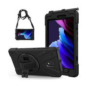 USP Rugged Samsung Galaxy Tab Active5/Active3 8" Case Black Kickstand Strap DropoutProof