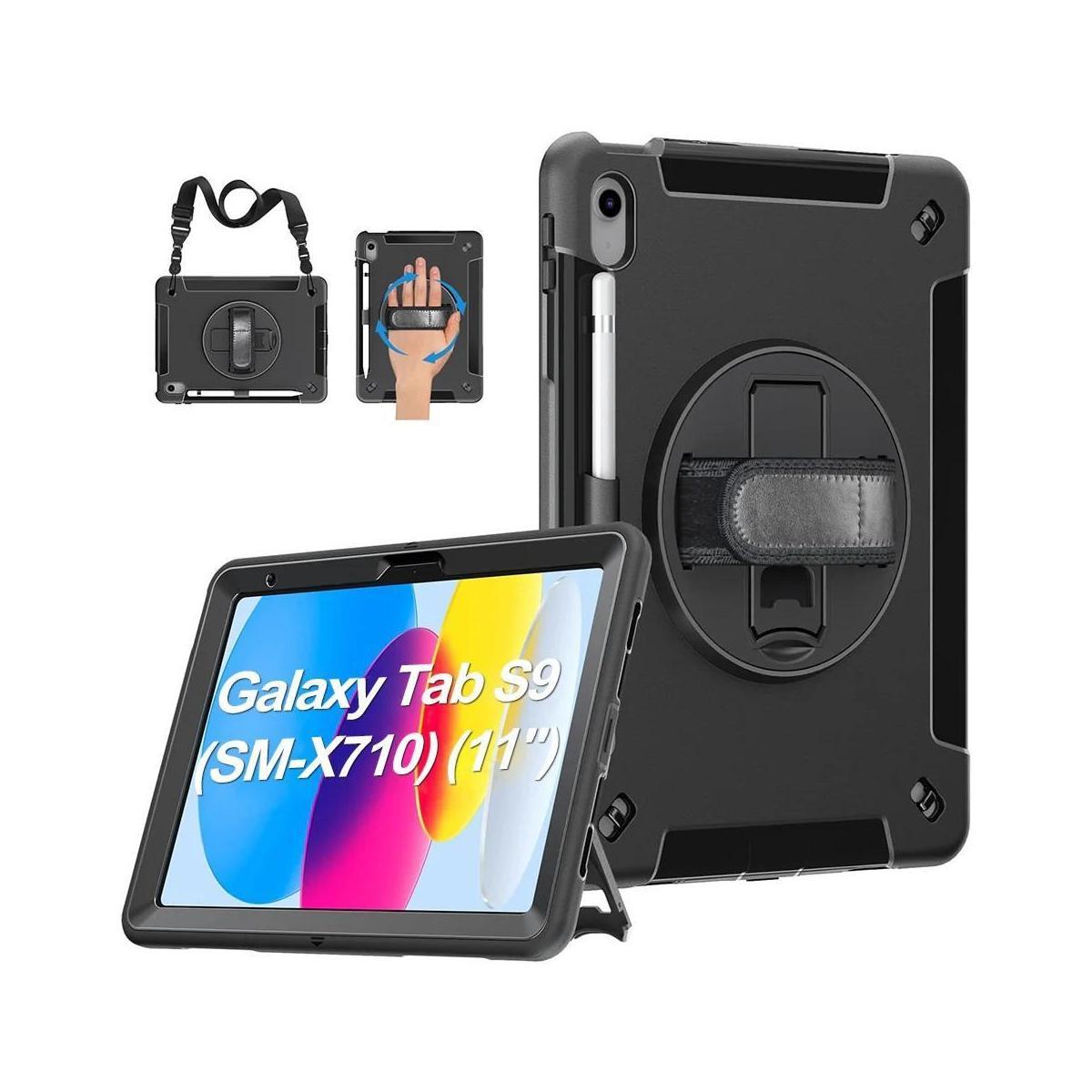 USP Rugged Samsung Galaxy Tab S10 Lite S10 FE S9 SM-X710 11" Case Military Grade Hand Strap